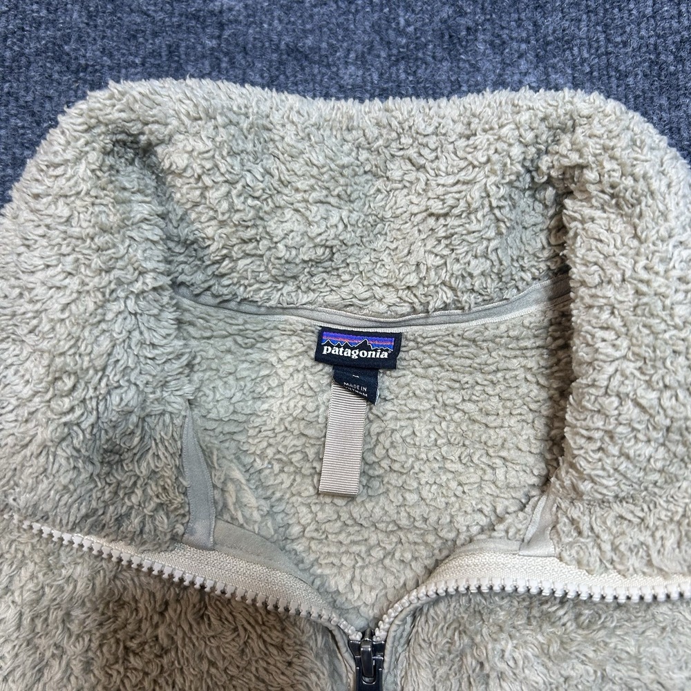 Patagonia Women's Los Gatos 1/4-Zip Fleece Pullover Sherpa Shroom Taupe Fuzzy M - Picture 4 of 7